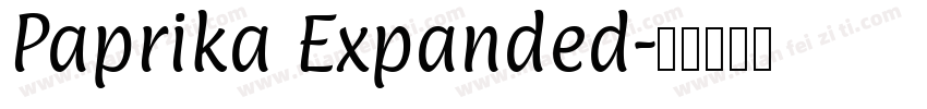 Paprika Expanded字体转换